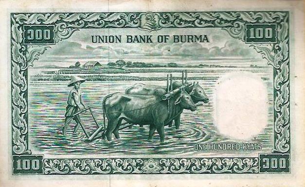 Burma - 100 Kyats 1958 (# 51)