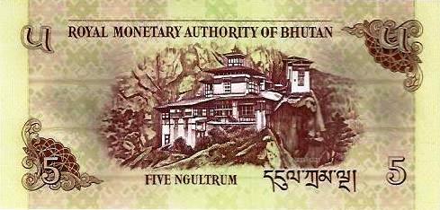 Butão - 5 Ngultrum 2011 (# 28b)