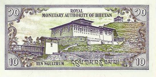 Butão - 10 Ngultrum 2000 (# 22)