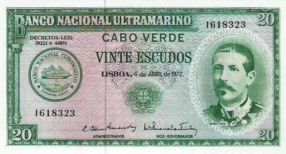 Cabo Verde - 20$00 1972 (# 52)