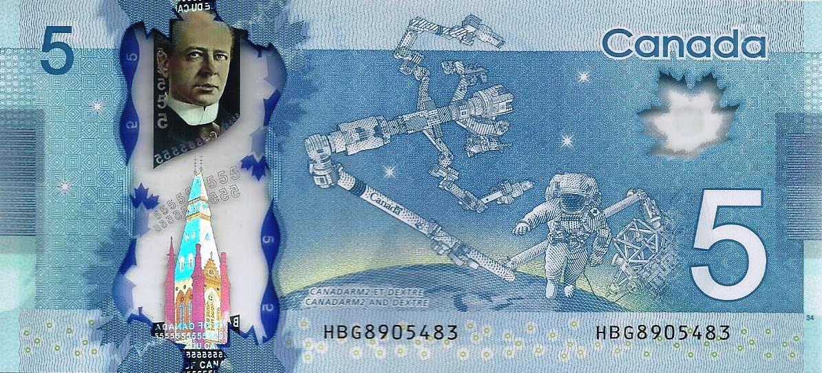 Canada - 5 Dolares 2013 (# 106a)