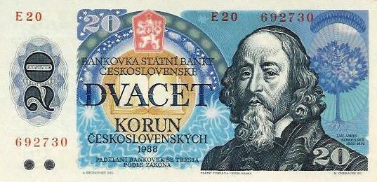 Checoslovaquia - 20 Korun 1988 (# 95)