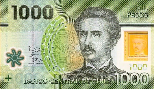 Chile - 1000 Pesos 2015 (# 161f)