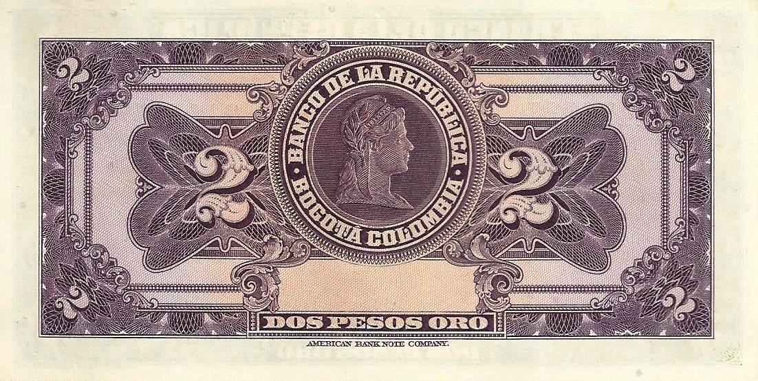Colombia - 2 Pesos 1955 (# 390d)