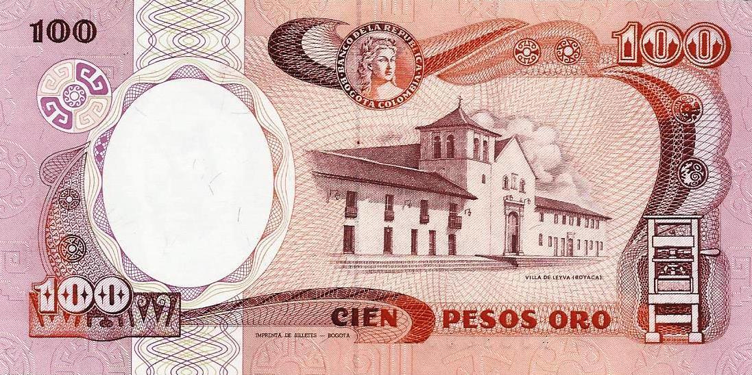 Colombia - 100 Pesos 1986 (# 426b)