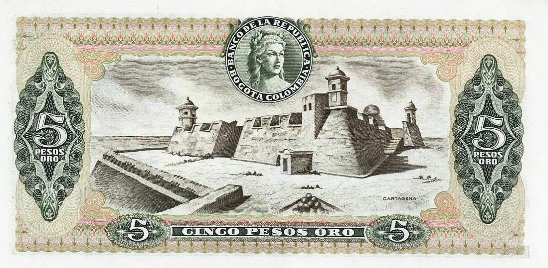 Colombia - 5 Pesos 1980 (# 406f)