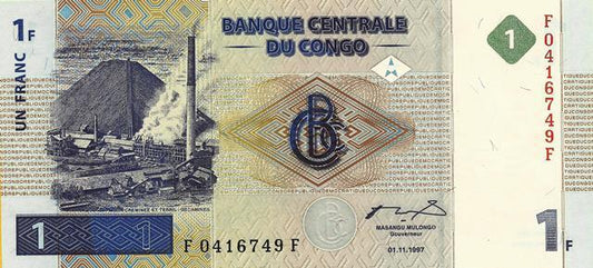 Congo - 1 Franco 1997 (# 85)