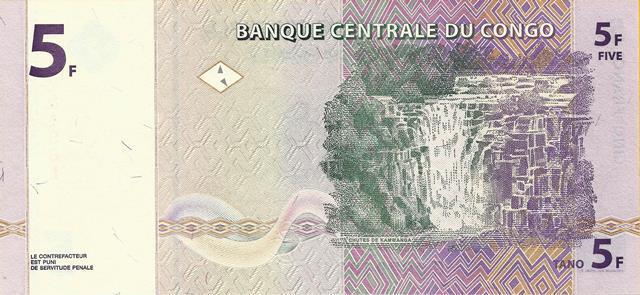 Congo - 5 Francos 1997 (# 86a)