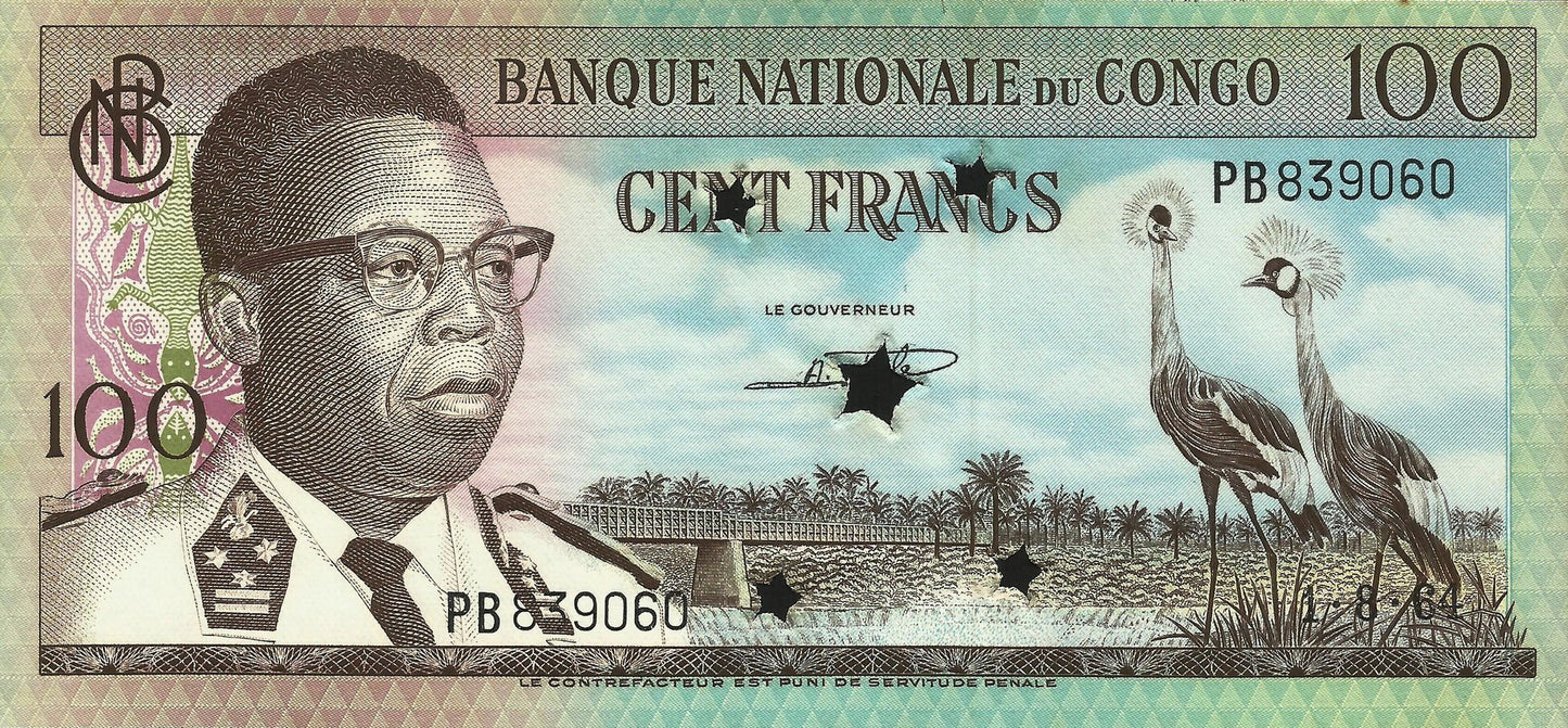 Congo - 100 Francos 1964 (# 6)