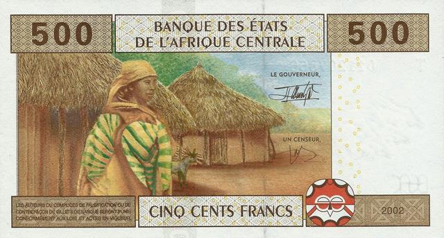 Congo - 500 Francos 2002 (# 106T)