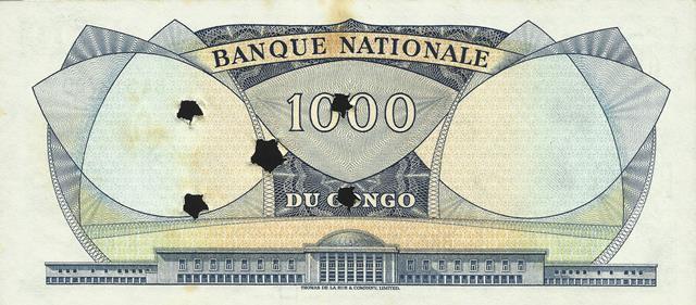 Congo - 1000 Francos 1964 (# 8a)