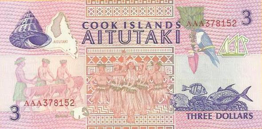 Ilhas Cook - 3 Dolares 1992 (#7a)