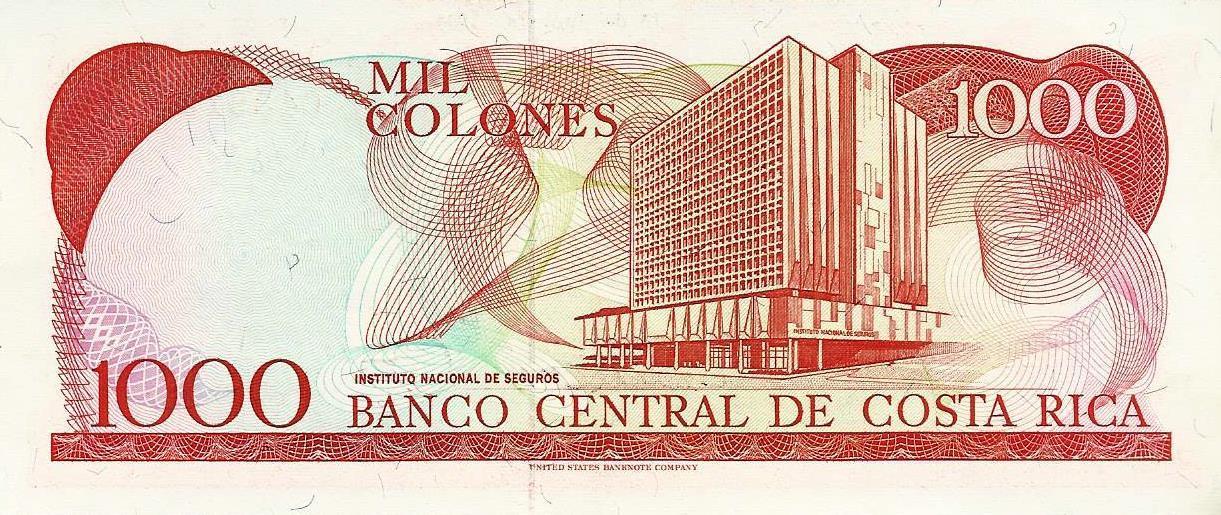 Costa Rica - 1000 Colones 1994 (# 259)