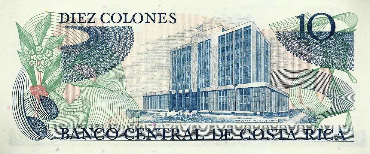 Costa Rica - 10 Colones 1985 (# 237b)