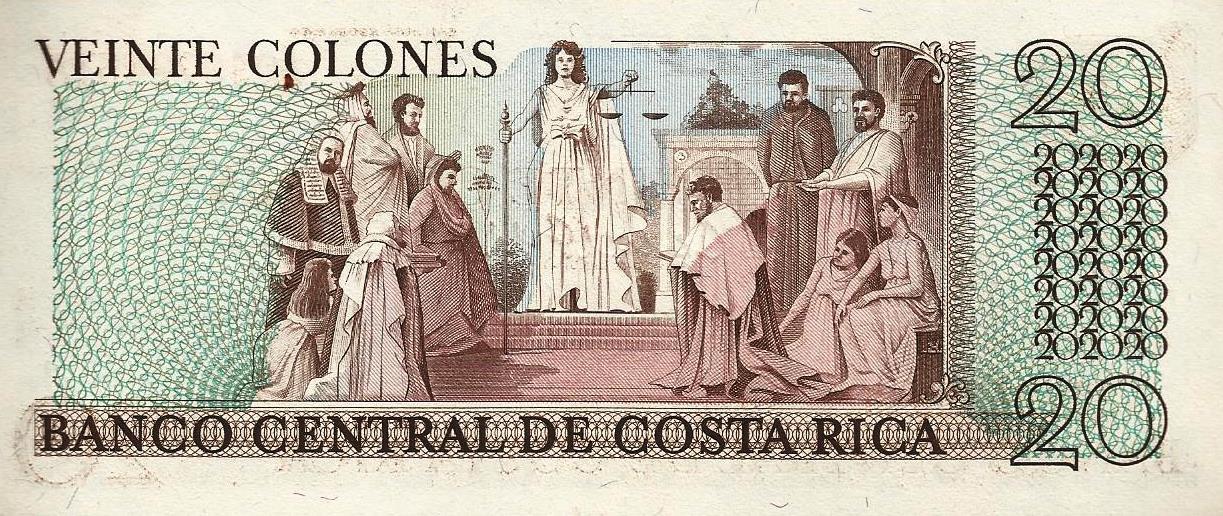 Costa Rica - 20 Colones 1983 (# 238c)