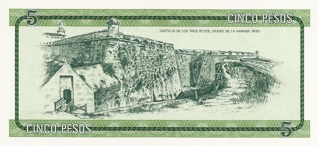 Cuba - 5 Pesos 1985 (# FX7)