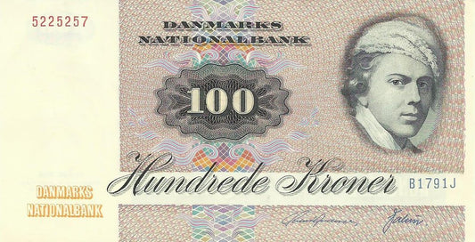 Dinamarca - 100 Kroner 1979 (# 51f)