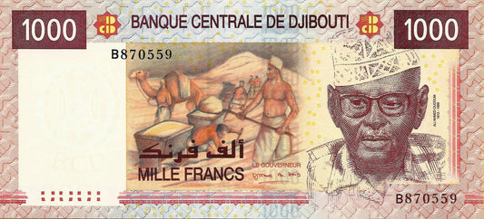 Djibouty - 1000 Francos 2005 (# 42)