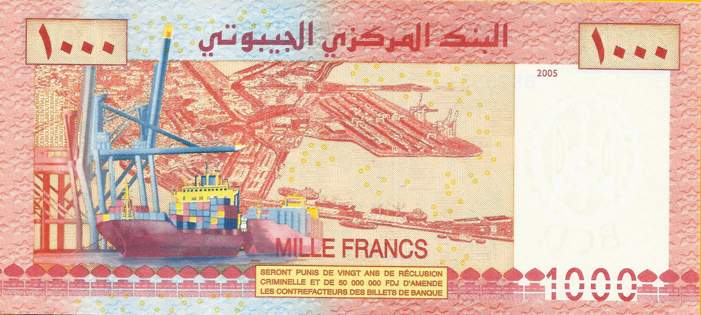 Djibouty - 1000 Francos 2005 (# 42)