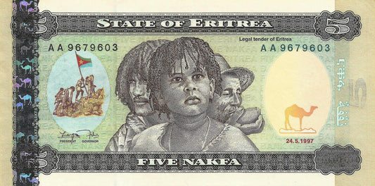 Eritreia - 5 Nakfa 1997 (# 2)