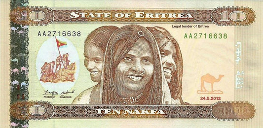 Eritreia - 10 Nakfa 2012 (# 10)
