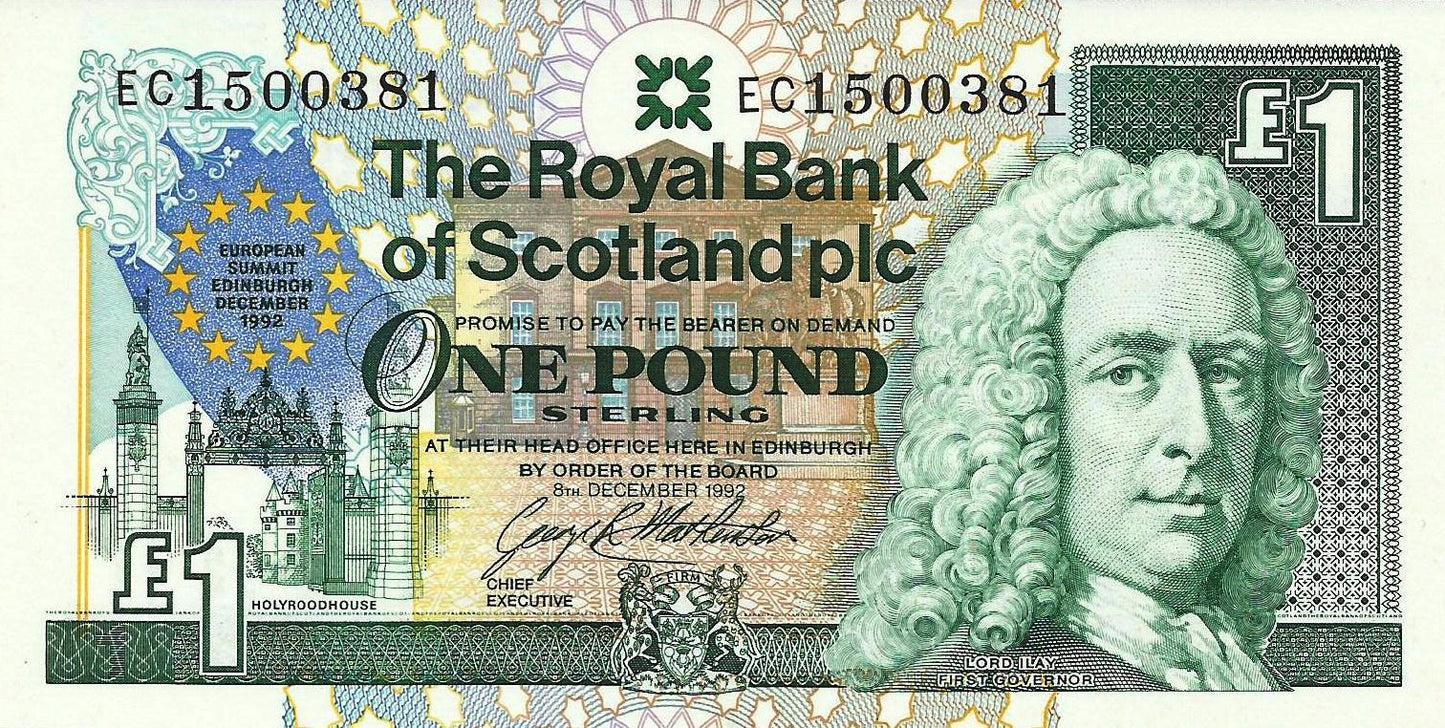 Escocia - 1 Libra 1992 (# 356)