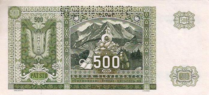 Eslovaquia - 500 Korun 1941 (# 12s)