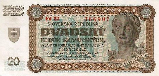 Eslovaquia - 20 Korun 1942 (# 7s)
