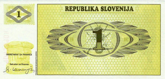 Eslovenia - 1 Tolar 1990 (# 1a)