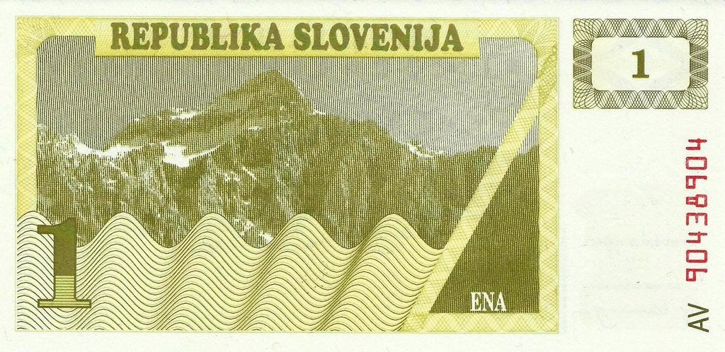 Eslovenia - 1 Tolar 1990 (# 1a)