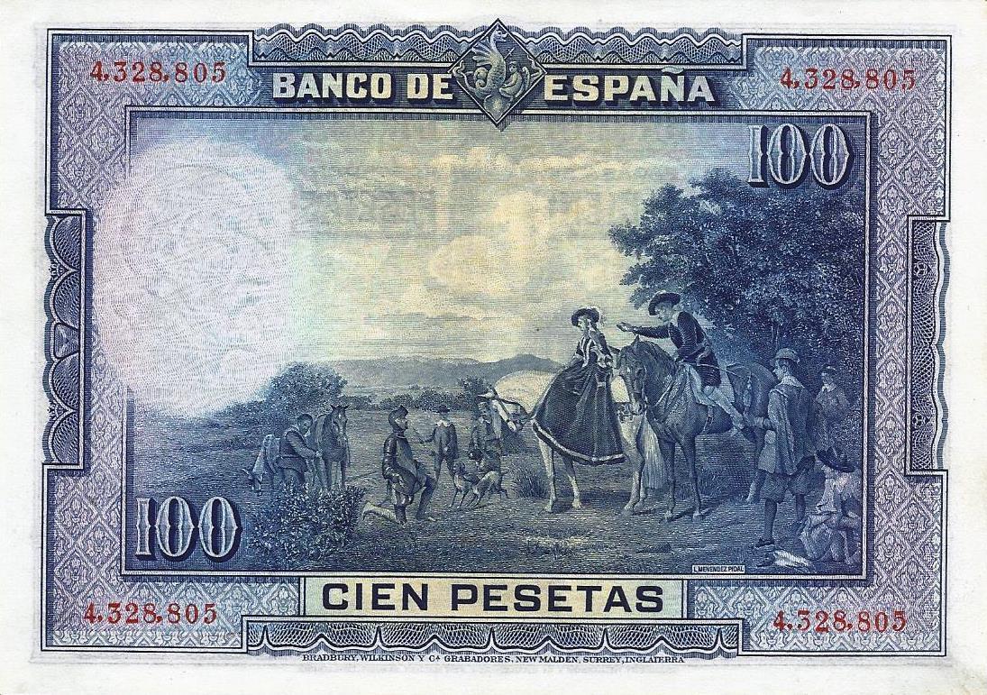 Espanha - 100 Pesetas 1928 (# 76a)