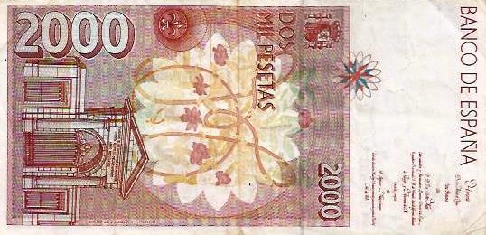 Espanha - 2000 Pesetas 1992 (# 162)