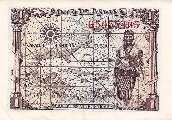 Espanha - 1 Peseta 1945 (# 128)