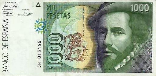 Espanha - 1000 Pesetas 1992 (# 163)