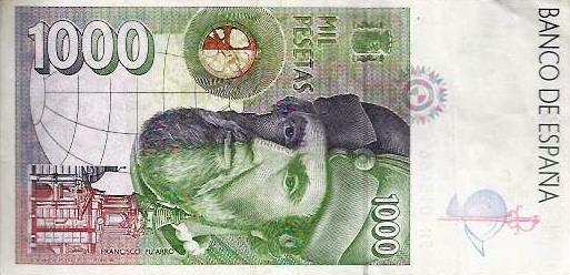 Espanha - 1000 Pesetas 1992 (# 163)