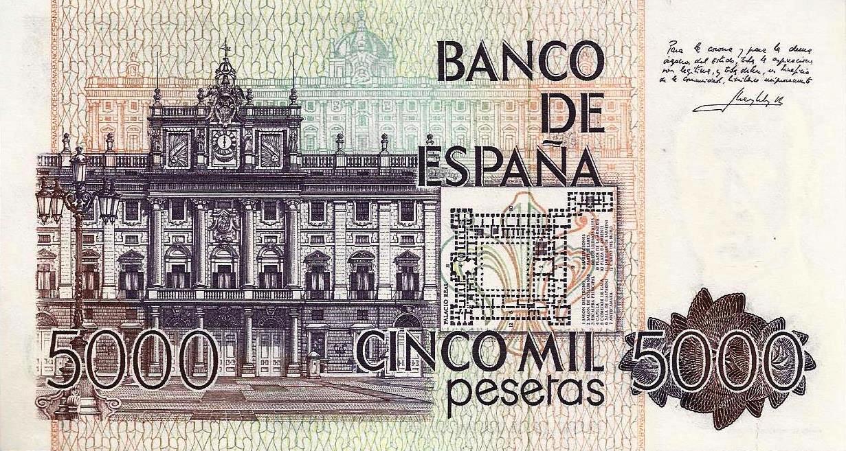 Espanha - 5000 Pesetas 1979 (# 160)