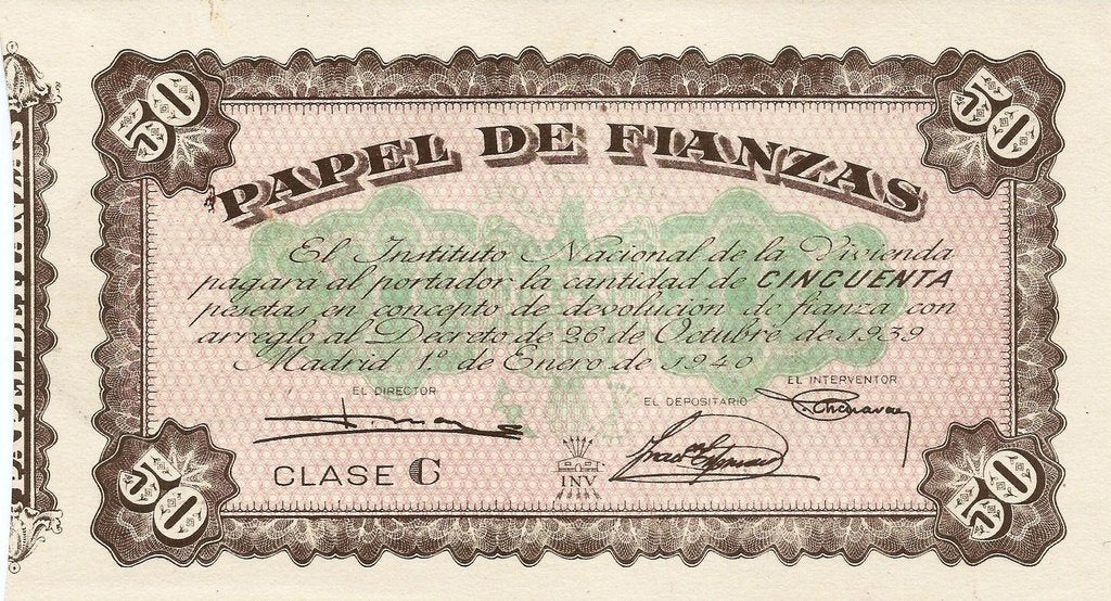 Espanha - 50 Pesetas 1940 (# NL)
