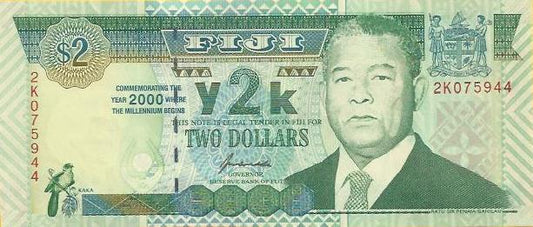 Fiji - 2 Dolares 2000 (#102a)