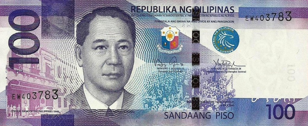 Filipinas - 100 Piso 2014 (# 208)