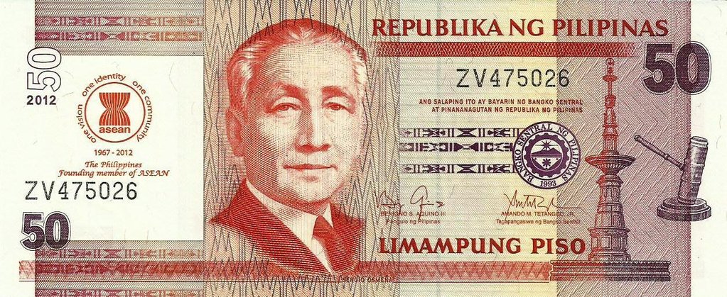 Filipinas - 50 Piso 2012 (# 211a)
