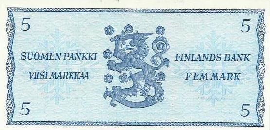 Finlandia - 5 Markka 1963 (# 106Aa)