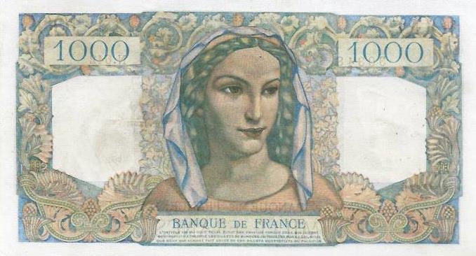 França - 1000 Francos 1950 (# 130)