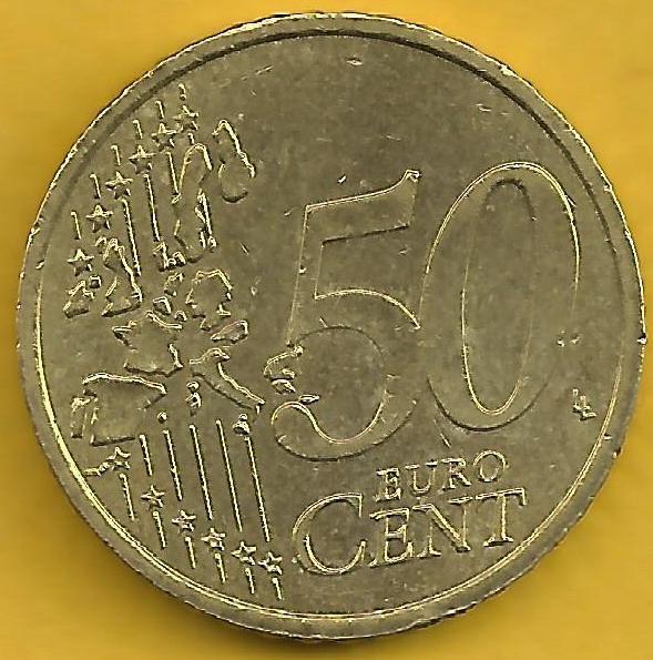 França - 50 Cêntimos 2000 (Km# 1287)