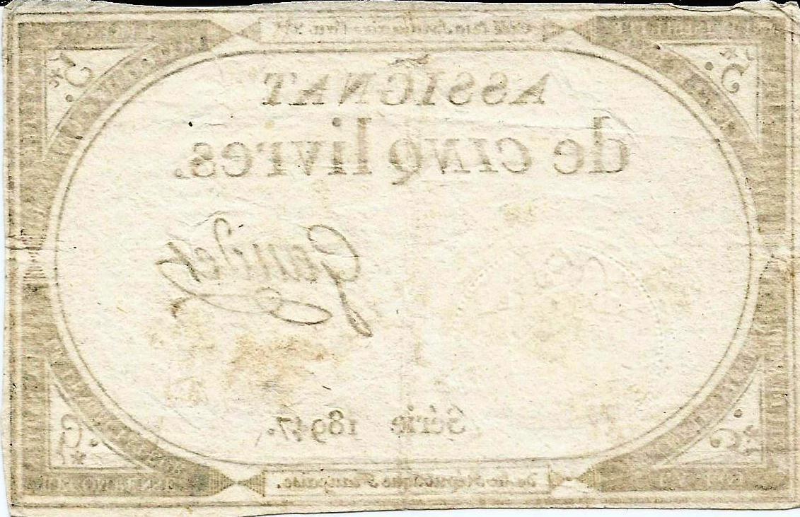 França - 5 Livres 1793 (# A76)