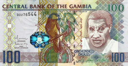 Gambia - 100 Dalasis 2013 (# 29c)