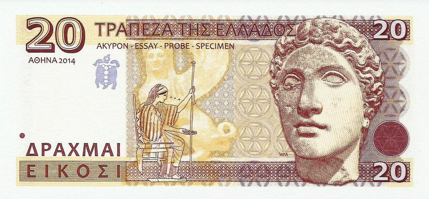 Grecia - 20 Dracmas 2014 (Ensaio) (# NI)