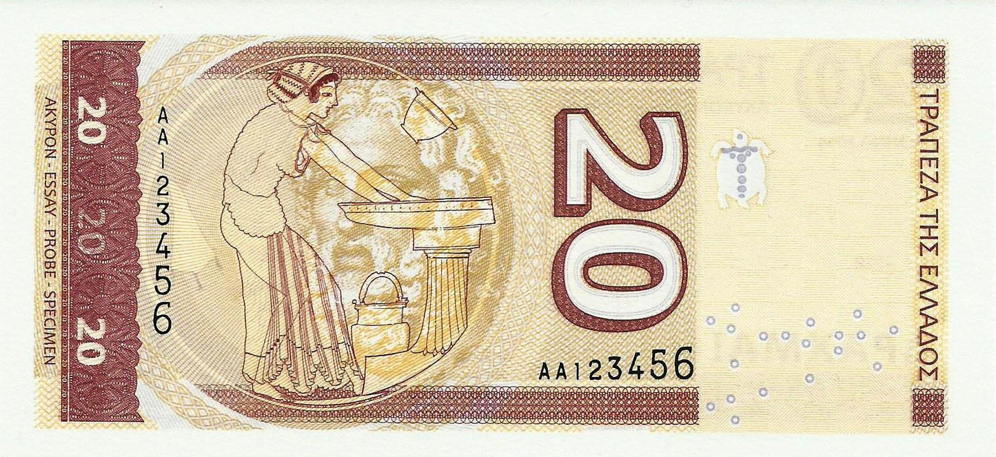 Grecia - 20 Dracmas 2014 (Ensaio) (# NI)