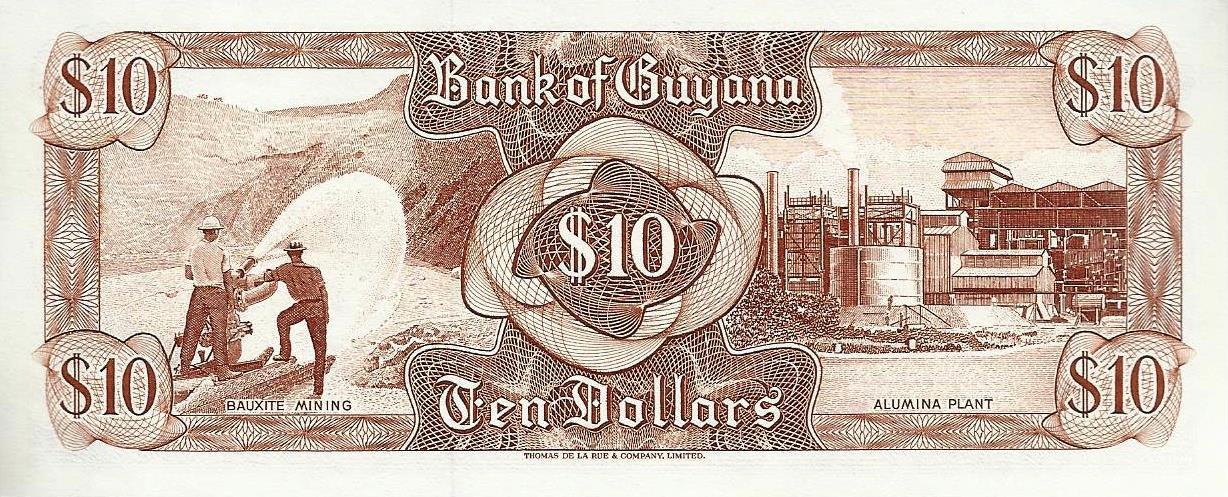 Guiana - 10 Dolares 1992 (# 23f)