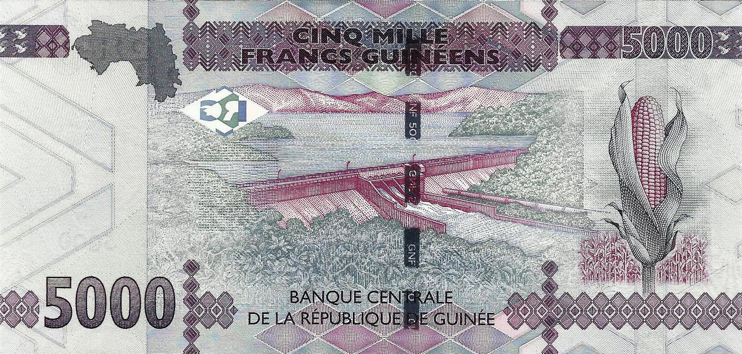 Guine B. Central - 5000 Francos 2015 (# 48)