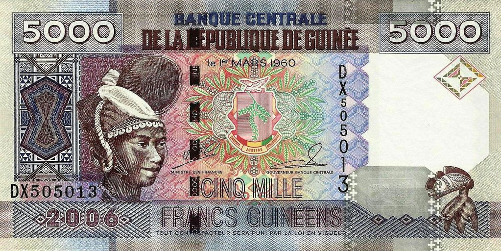 Guiné B. Central - 5000 Francos 2006 (# 41)